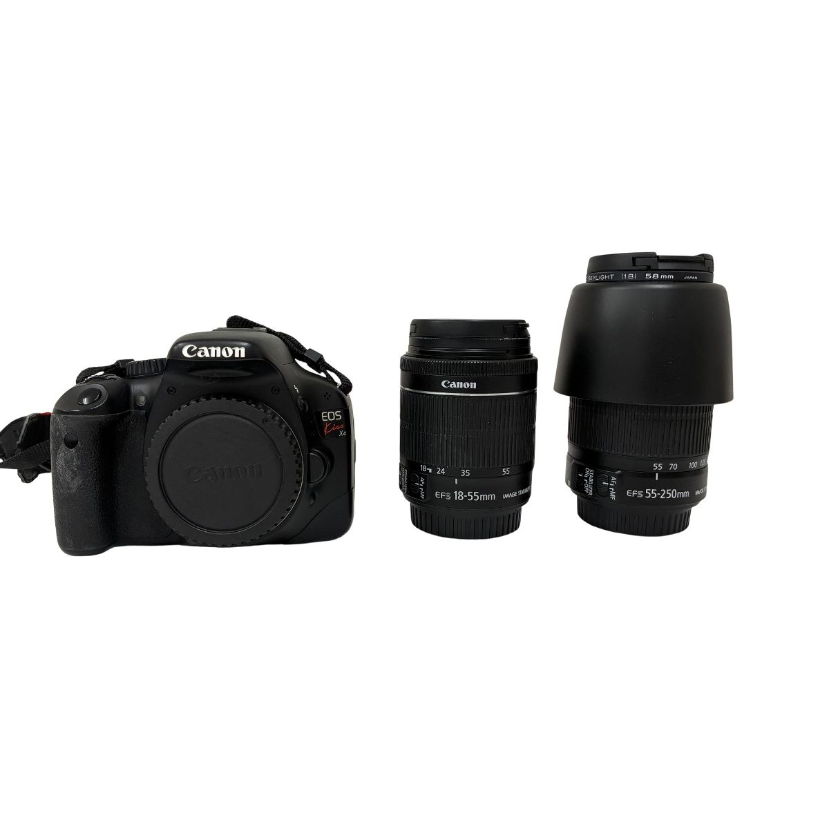 CANON EOS kiss X 4 18 55 mm 250 ダブルレンズキット カメラ