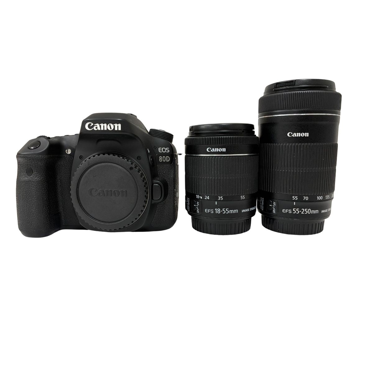 Canon キャノン EOS 80 D デジタル一眼 レフ 18 55 mm F 3 5 6 IS STM 250 4 ダブル レンズ キット