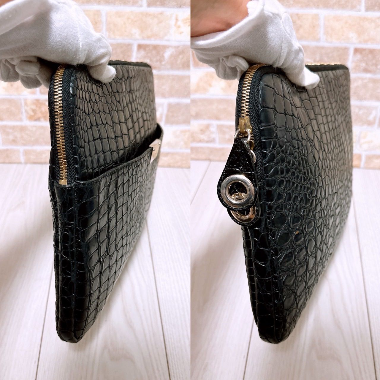 JIMMY CHOO ジミーチュウ クラッチバッグ セカンドバッグ レザー