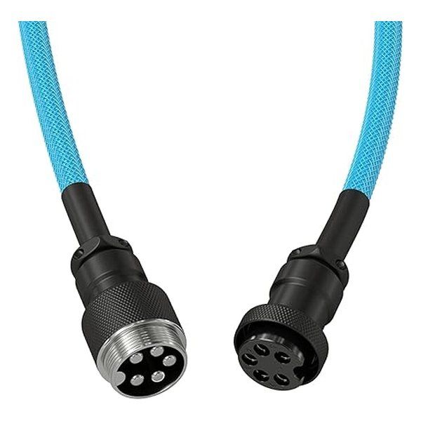 Glorious PC Gaming Race グロリアス ピーシー ゲーミング レース キーボードケーブル USB-C ⇔ USB-A PC側 1.3 m Coiled Cable エレクトリックブルー GLO-CBL-COIL-EB 2642981