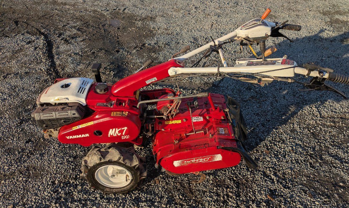 鹿児島発 ヤンマーガソリンエンジン耕うん機MK 7です エンジン載せ替えて最大7馬力のGA 210搭載しております