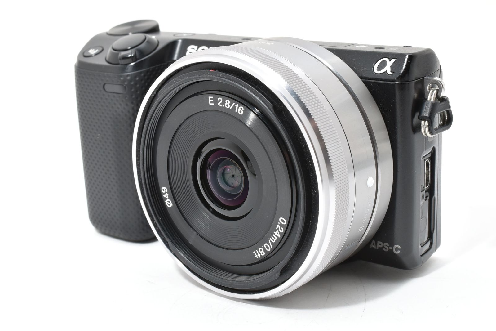 ソニー SONY NEX 5 R ブラック レンズセット ≪S数2 100回 動作光学良好 ≫ E 16 mm F 2 8 0033