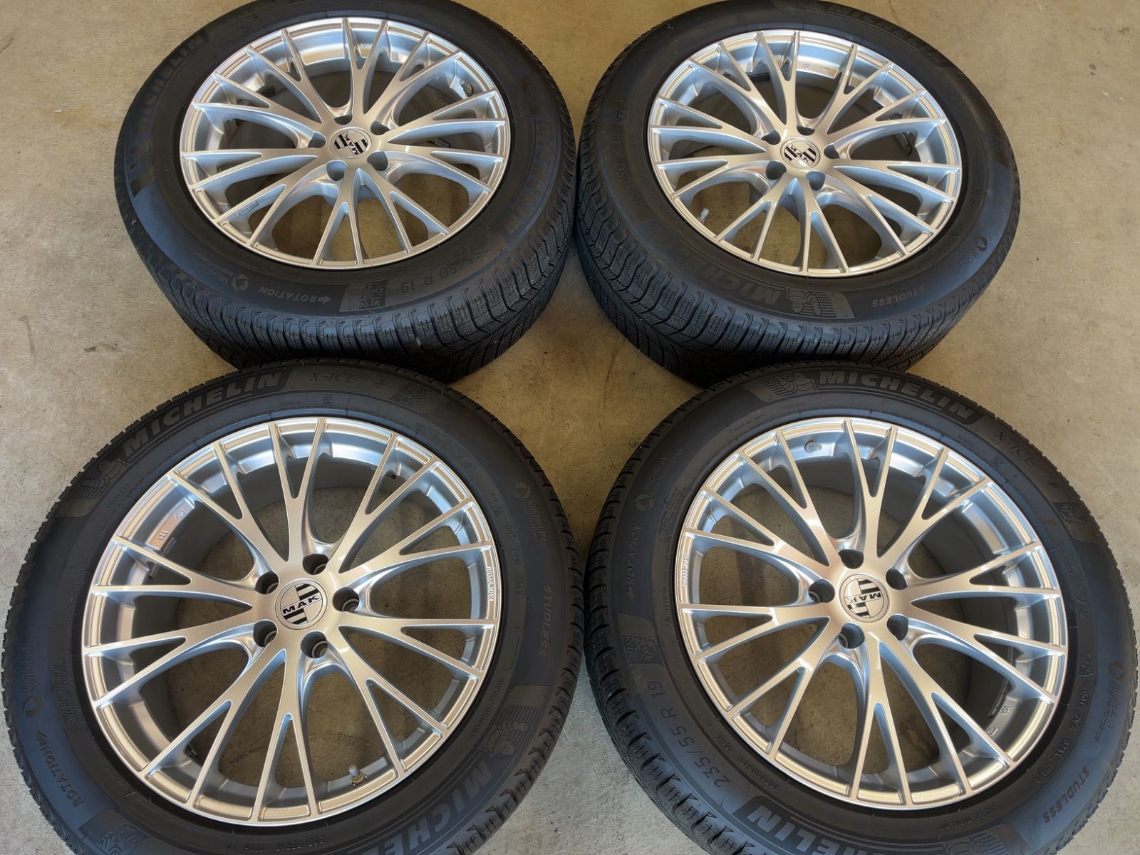 ポルシェ マカン GTS ターボ ミシュラン 冬用 バリ山 19インチ 4本セット