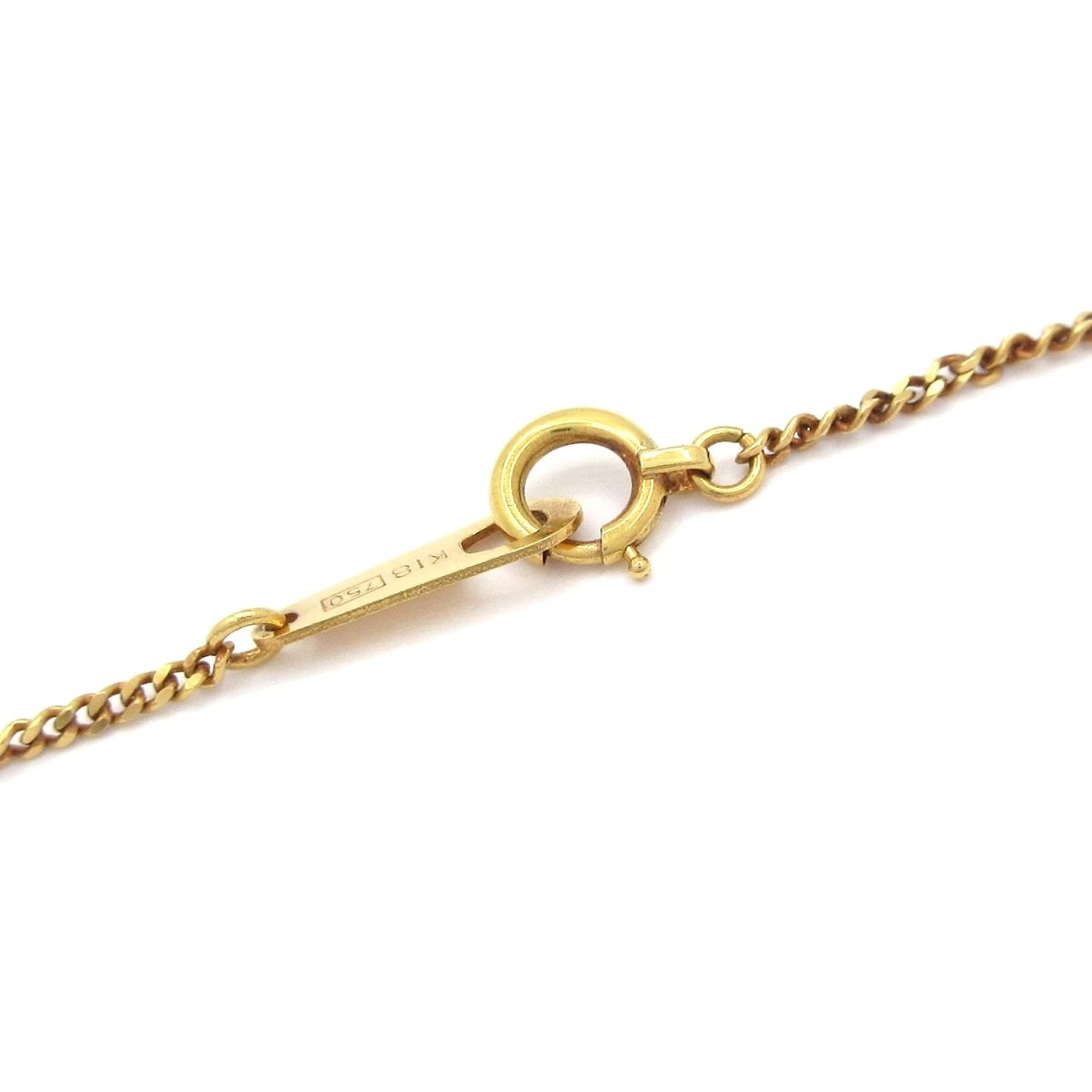  Unbranded ノーブランド ネックレス K 18 YG ダイヤモンド 総重量 4 9 g 0 11刻印 ネックレス アクセサリー