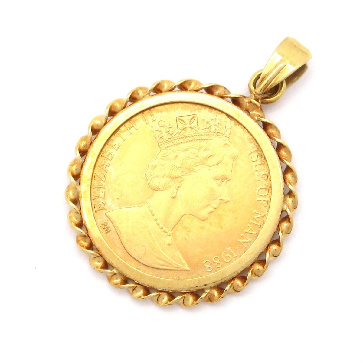 Unbranded ノーブランド ペンダントトップ K 22 YG×K 18 YG 総重量 2.4 g