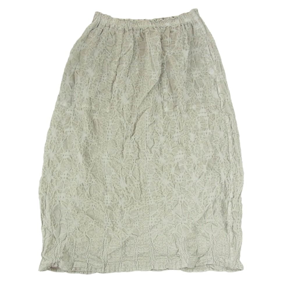 ISSEY MIYAKE イッセイミヤケ 23 AW me ミー カリフラワーフロッキー加工 スカート グレー系 サイズ表記無
