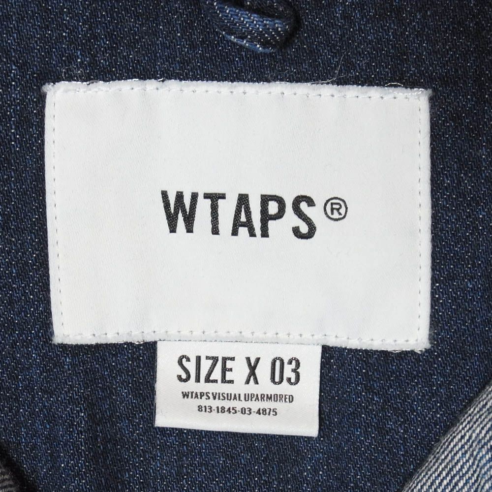 WTAPS ダブルタップス 21AW 212WVDT-SHM05 LS COTTON DENIM ボタン