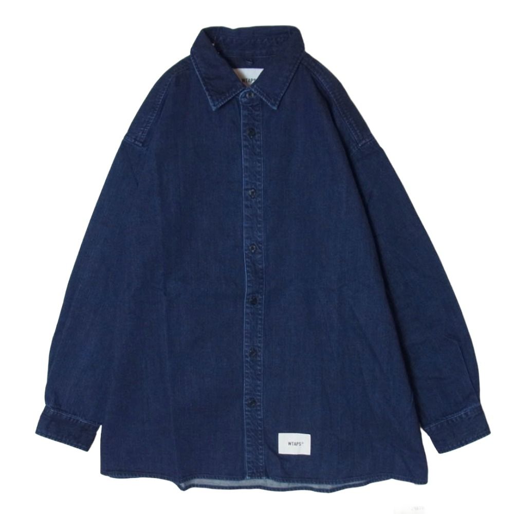 WTAPS ダブルタップス 21AW 212WVDT-SHM05 LS COTTON DENIM ボタン