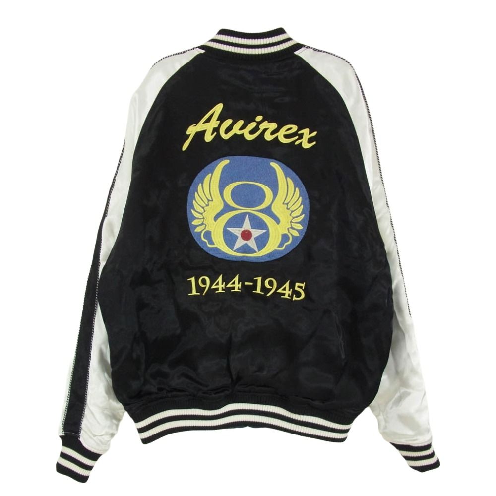 AVIREX アヴィレックス 6152222 MIGHTY EIGHTH REVERSIBLE JACKET リバーシブル スカジャン ジャケット ブラック系 M