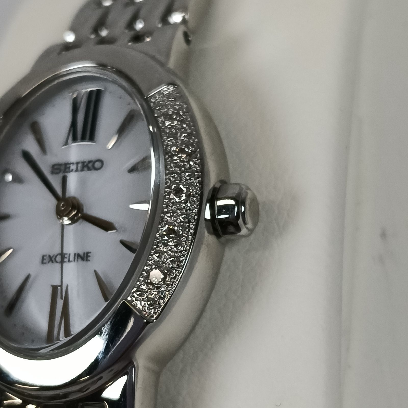 SEIKO セイコー ソーラー腕時計 V 117 0 AV 動作良好