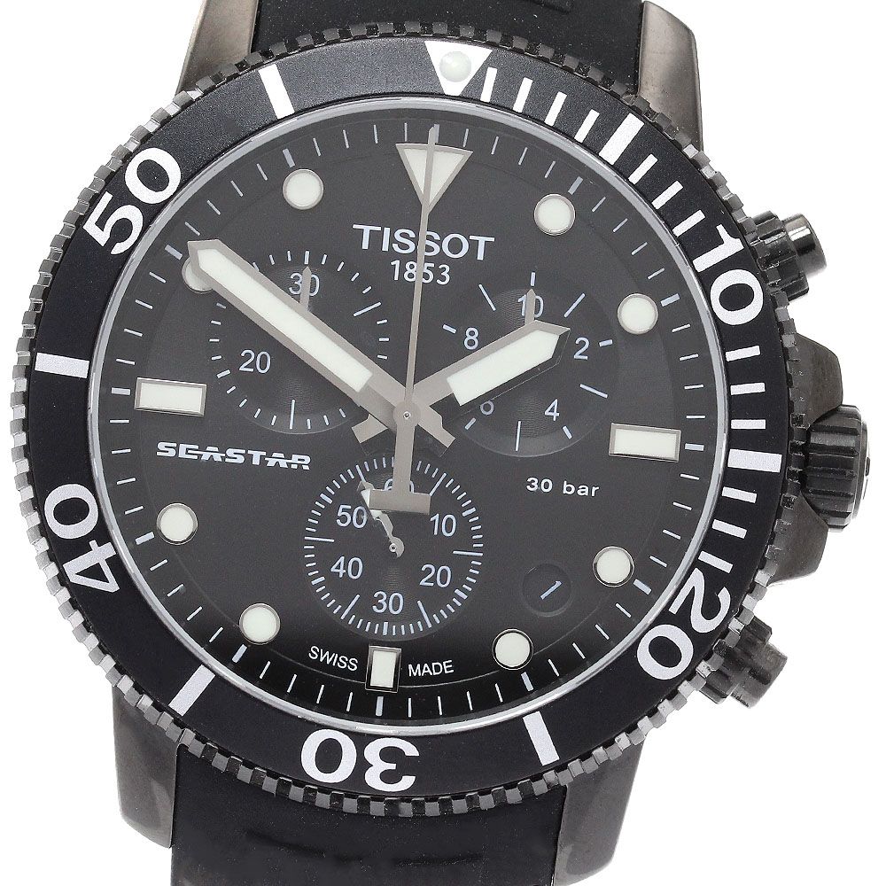 上質仕様 美品 TISSOT ティソ クロノグラフ メンズ腕時計 【公式通販】