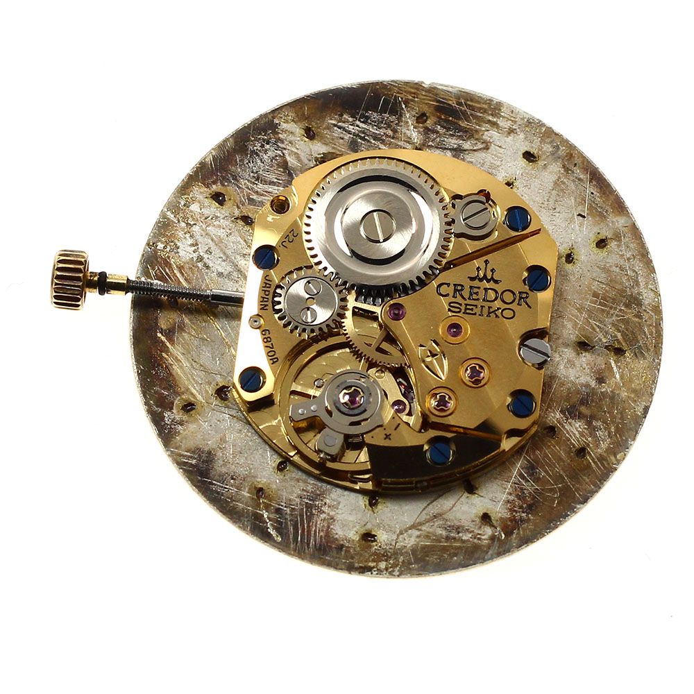  セイコー SEIKO クレドール ムーブメント Cal 6870 A 手巻き メンズ _J 42 手巻き時計 腕時計(アナログ)