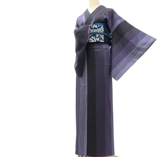 A-54◇新品 正絹 市松 丹後ちりめん 手縫い仕立て 紬 着物 新品 正絹 丹後ちりめん 型伏せ友禅 小紋 着物 A1223 【公式通販】