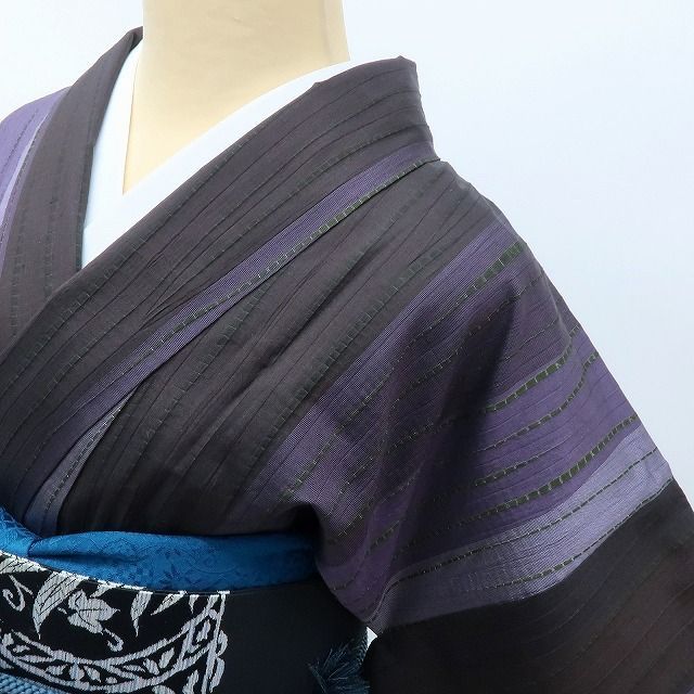 百華❀Y4133◇美品 正絹 手縫い仕立て 紬 着物 単品 - メルカリ