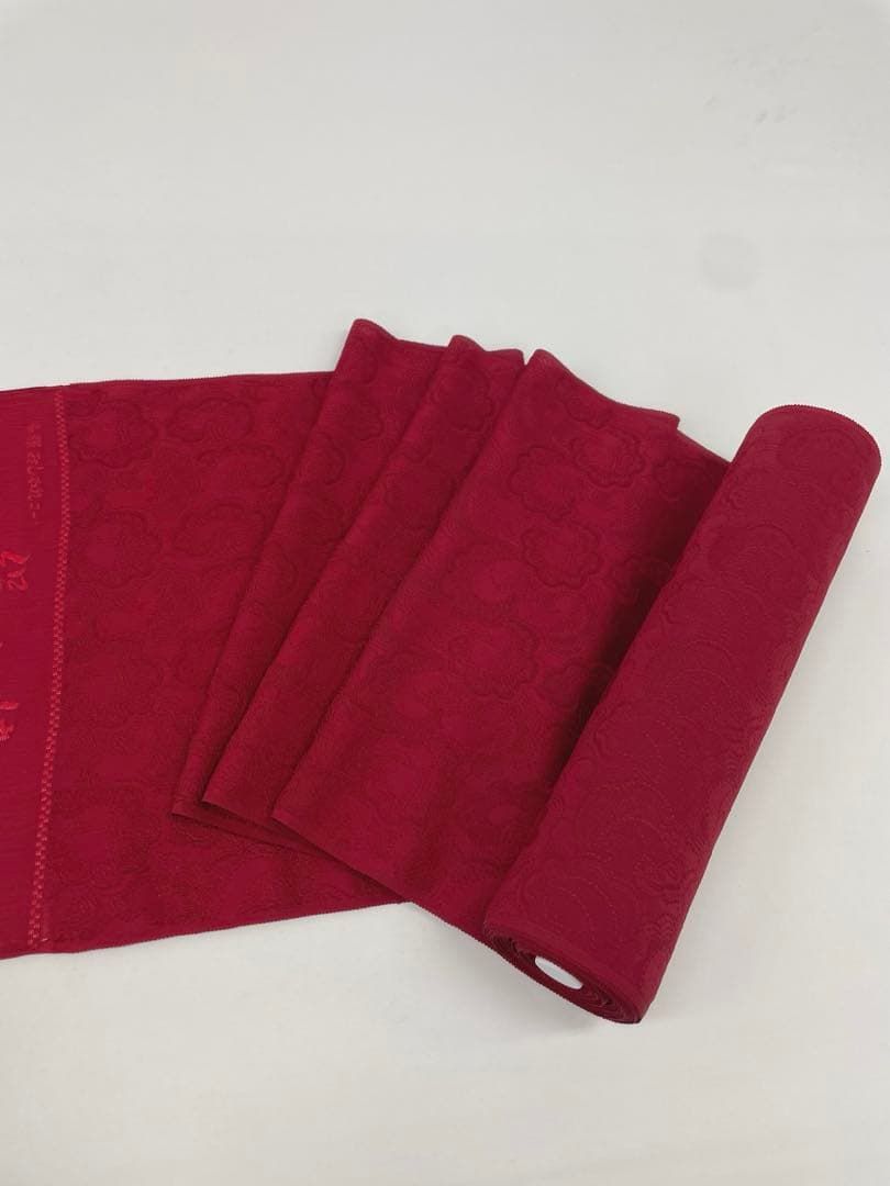 コート地 ふくれ織 紋意匠 朱・緋色 正絹 反物 T9145 - メルカリ