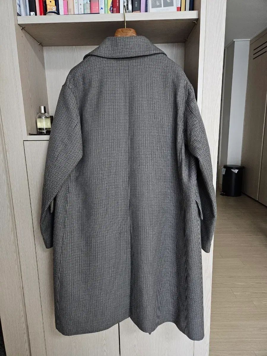 An ode begin Ver.202 グレー ハウンドトゥース ダブルフェイス コート