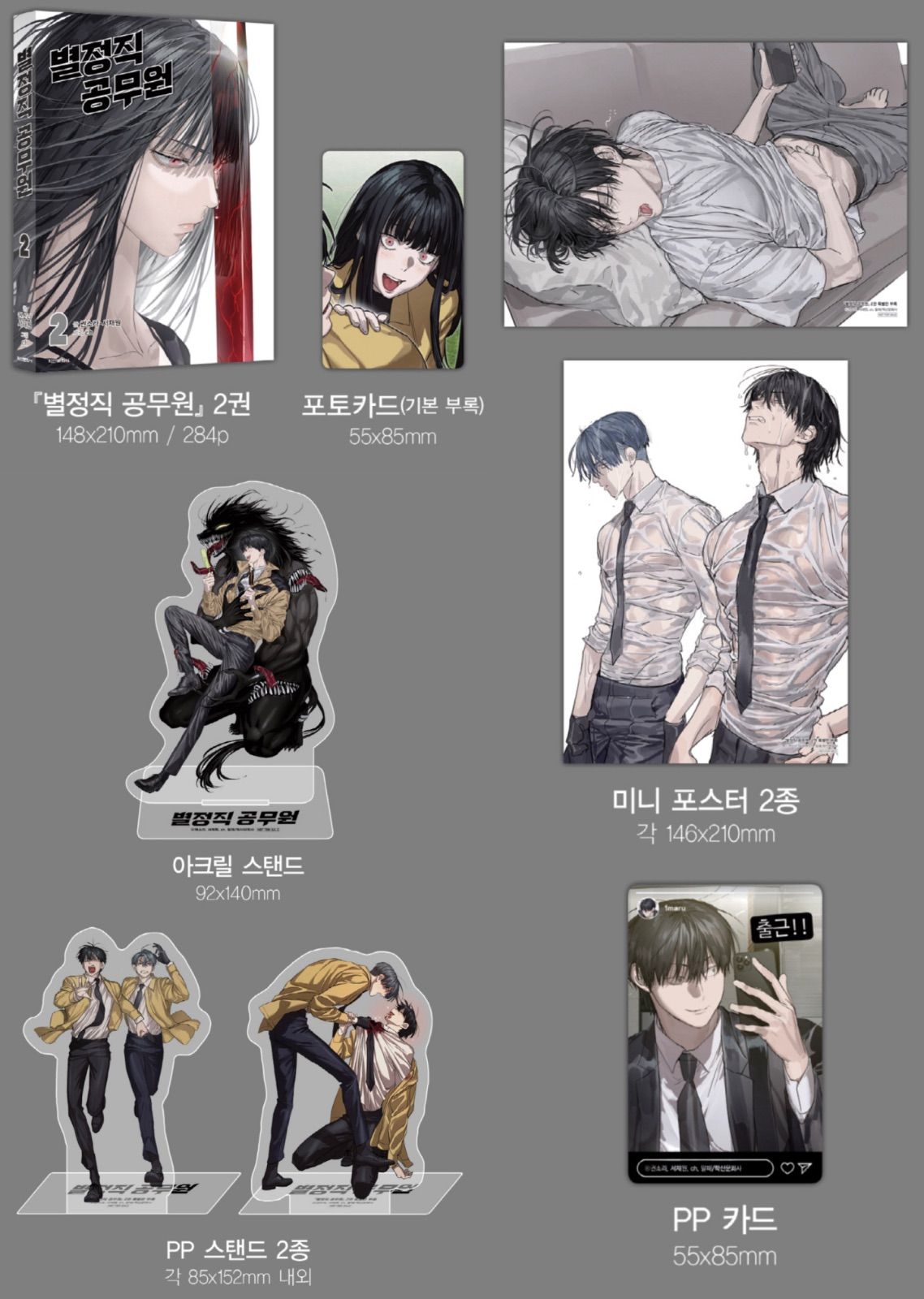 韓国版 漫画 特装版 限定版 特殊公務員は今日も命がけです 2巻 特別版