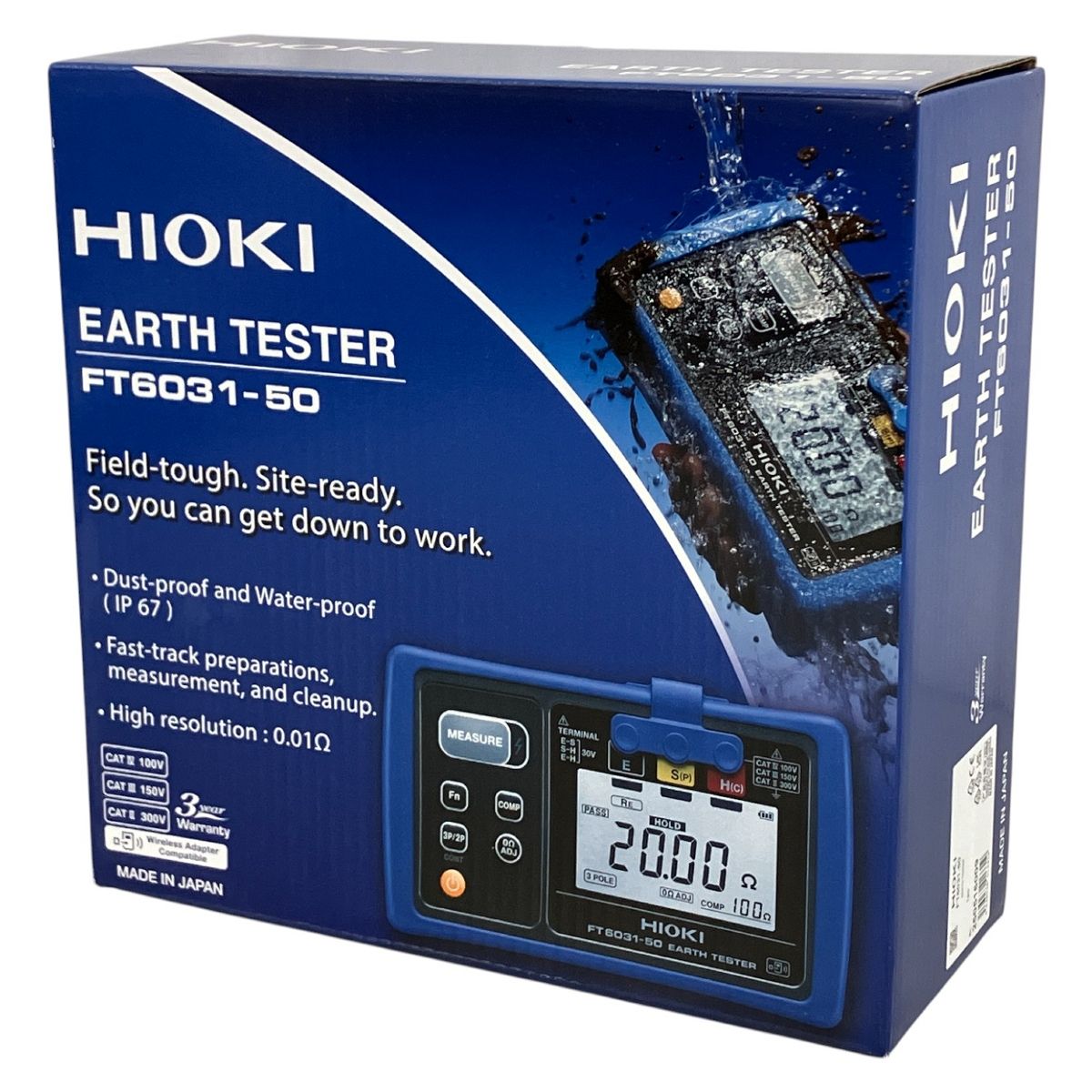 HIOKI 日置電機 FT 6031-50 EARTH TESTER 接地抵抗計 防塵 防水
