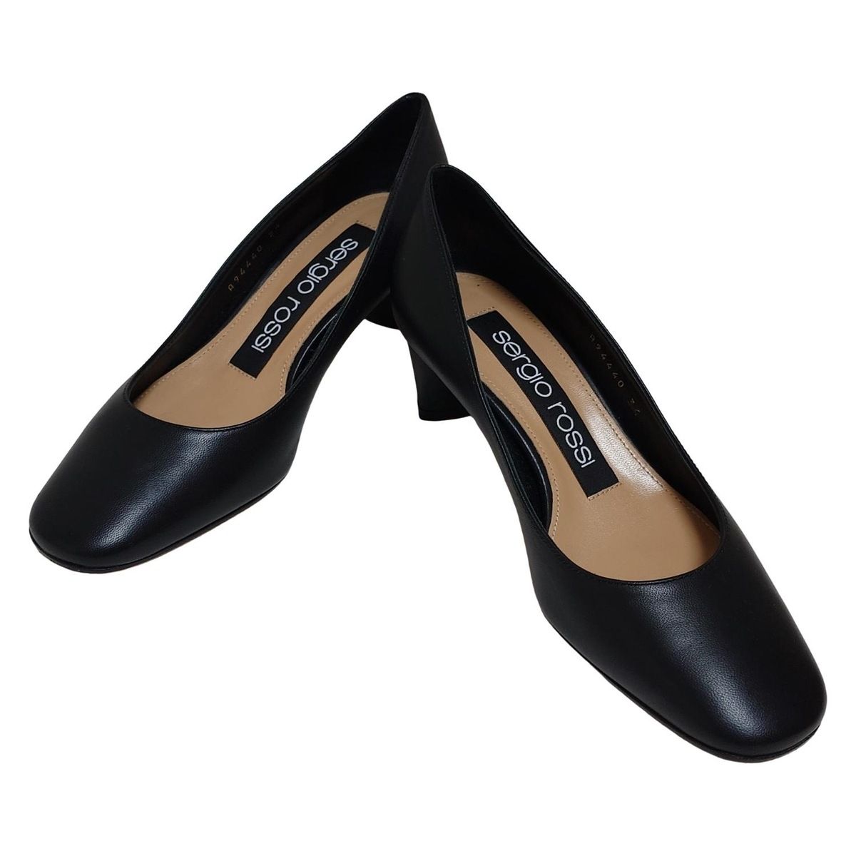 sergio rossi(セルジオロッシ) パンプス 34 レディース - 黒 レザー