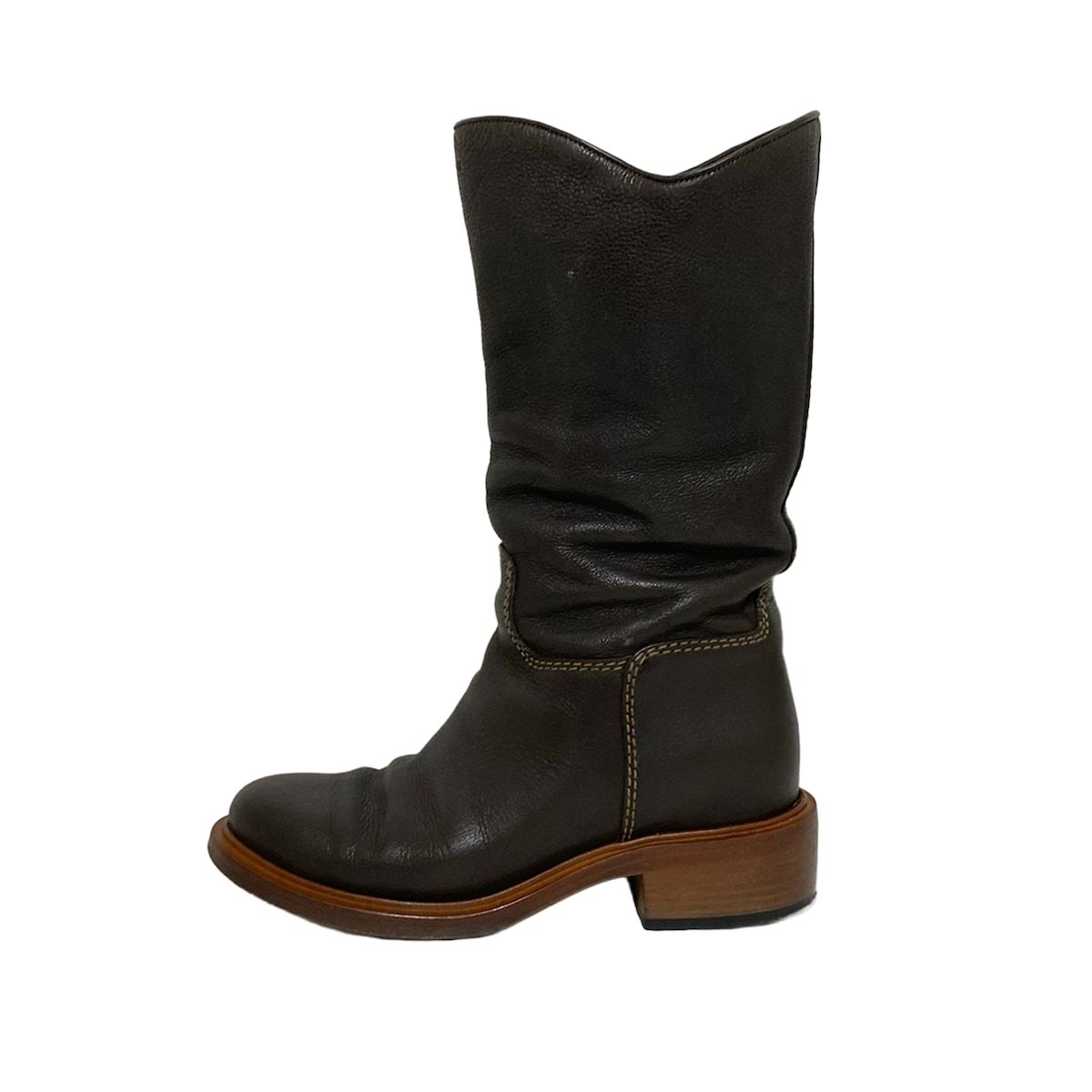 CHANEL(シャネル) ブーツ 37 C レディース - G29958 ダークブラウン