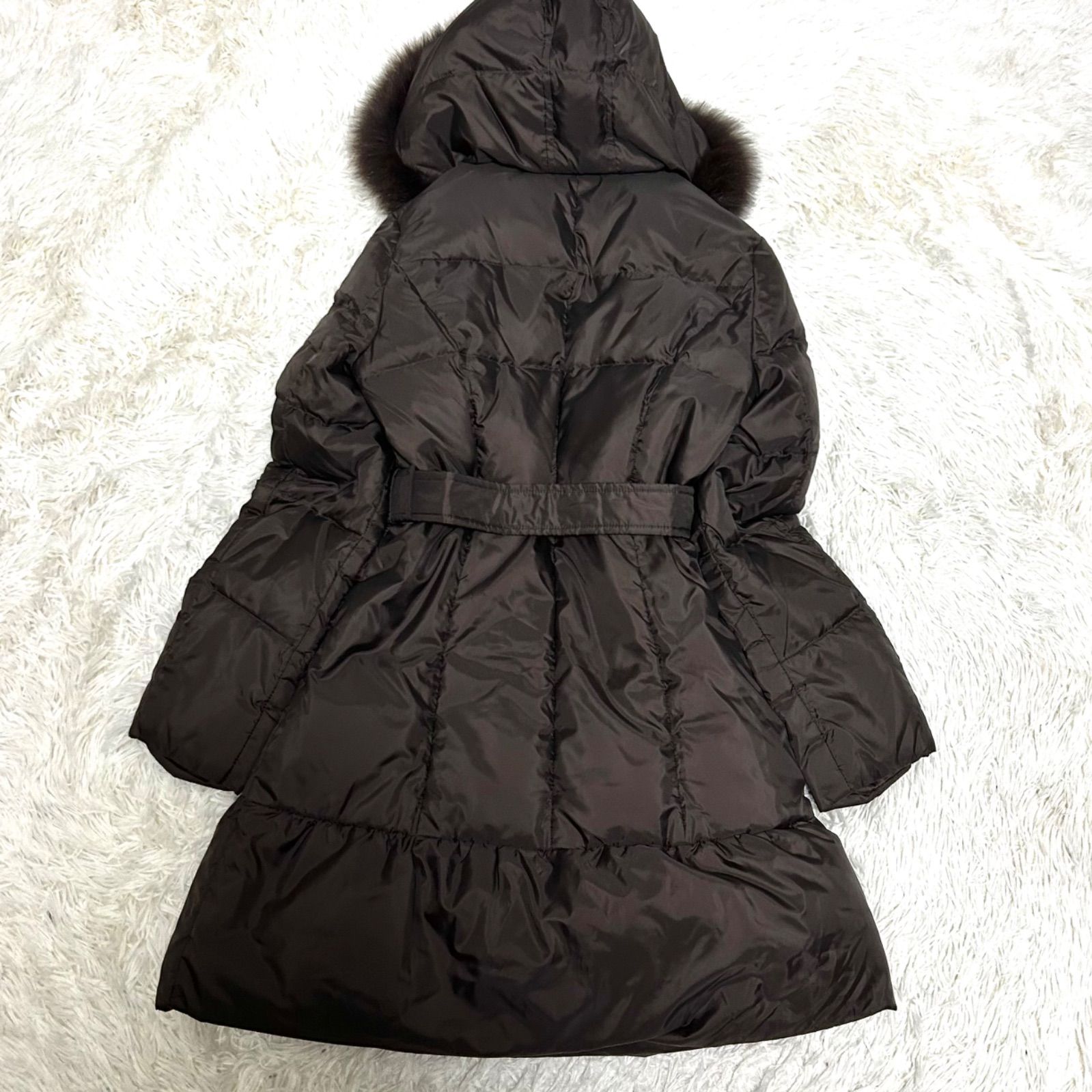 美品 ANAYI アナイ ロングダウンジャケット ダウンコート 毛皮