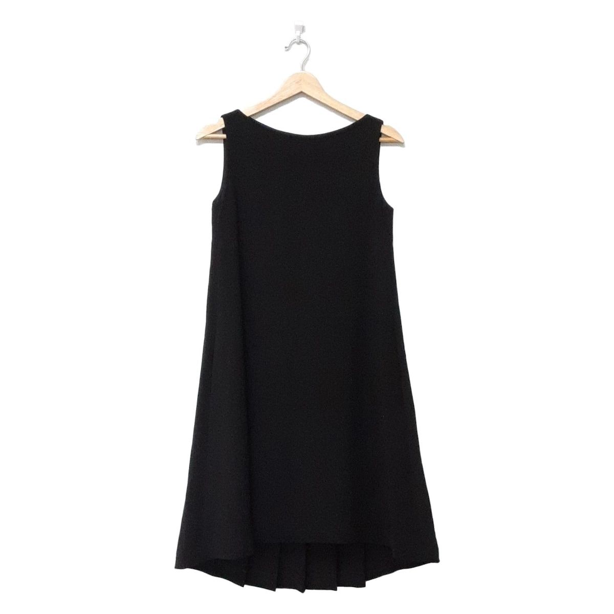 FOXEY YORK フォクシーニューヨーク ワンピース サイズ38 M レディース - 37196 黒 クルーネック ノースリーブ ロング