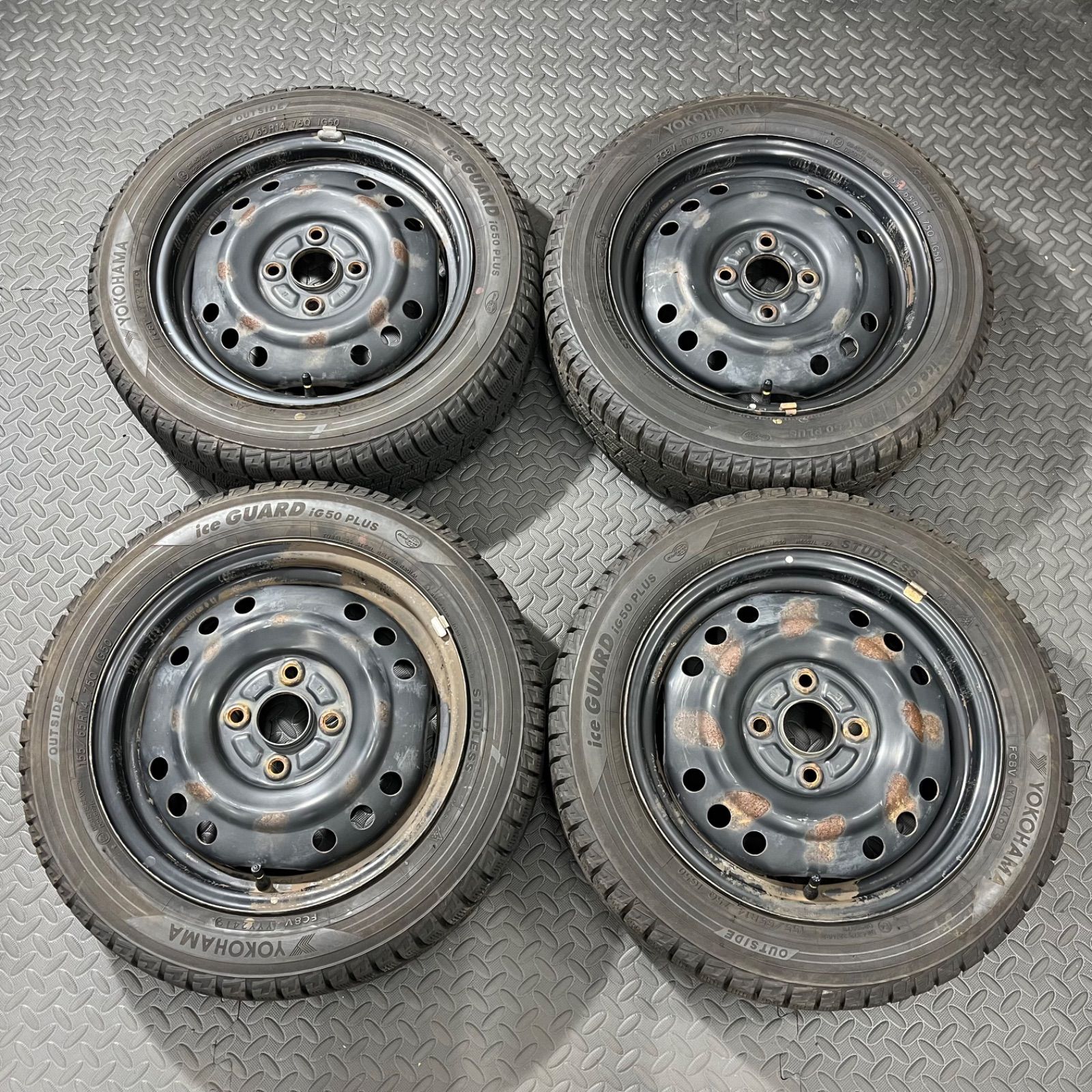 19年製 155/65R14 ヨコハマ アイスガードIG50+ ダイハツ タント ムーヴ