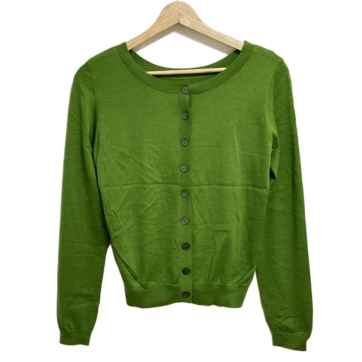 FOXEY グリーン カーディガン サイズ40 FOXEY(フォクシー) カーディガン サイズ40 M レディース - 30910