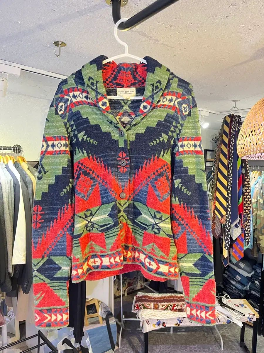 ラルフローレン デニムアンドサプライ トップ ショールカラー ニット カーディガン