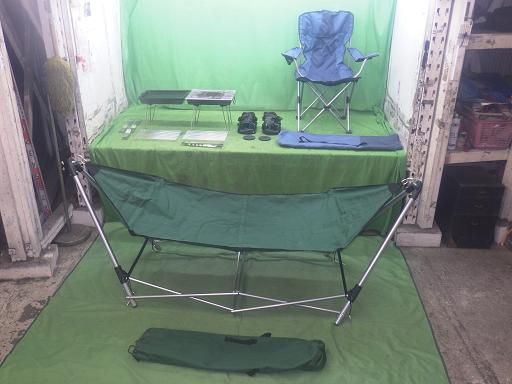 キャンプ用 ハンモック イス 折りたたみグリル セット