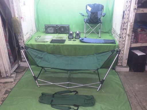 キャンプ用 ハンモック イス 折りたたみグリル セット