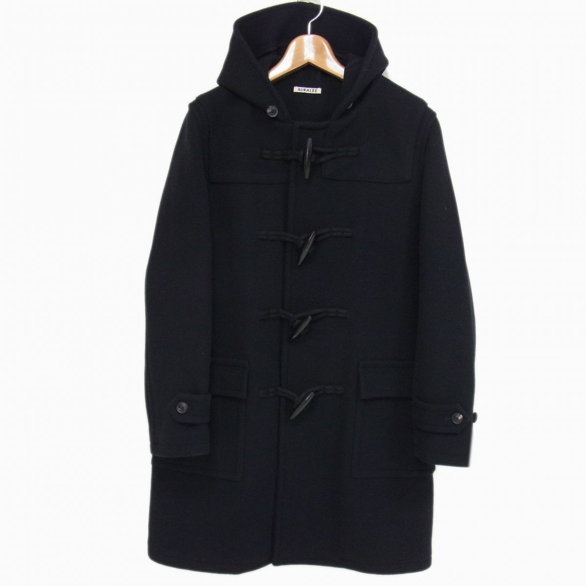 美品 定価88,000円◇AURALEE HARD MELTON DUFFLE COAT ハード メルトン