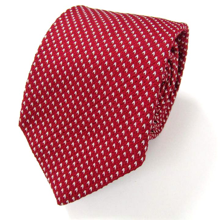 メローラ ブランド ネクタイ 総柄 小紋柄 シルク イタリア製 PO メンズ レッド MEROLA 最