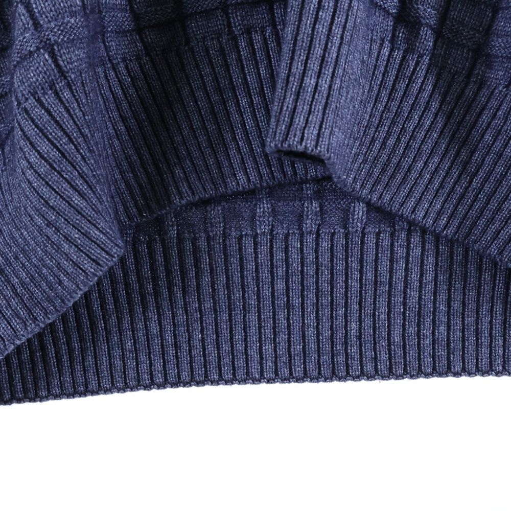 dunhill (ダンヒル) タートルネック カシミヤニットセーター ブルー