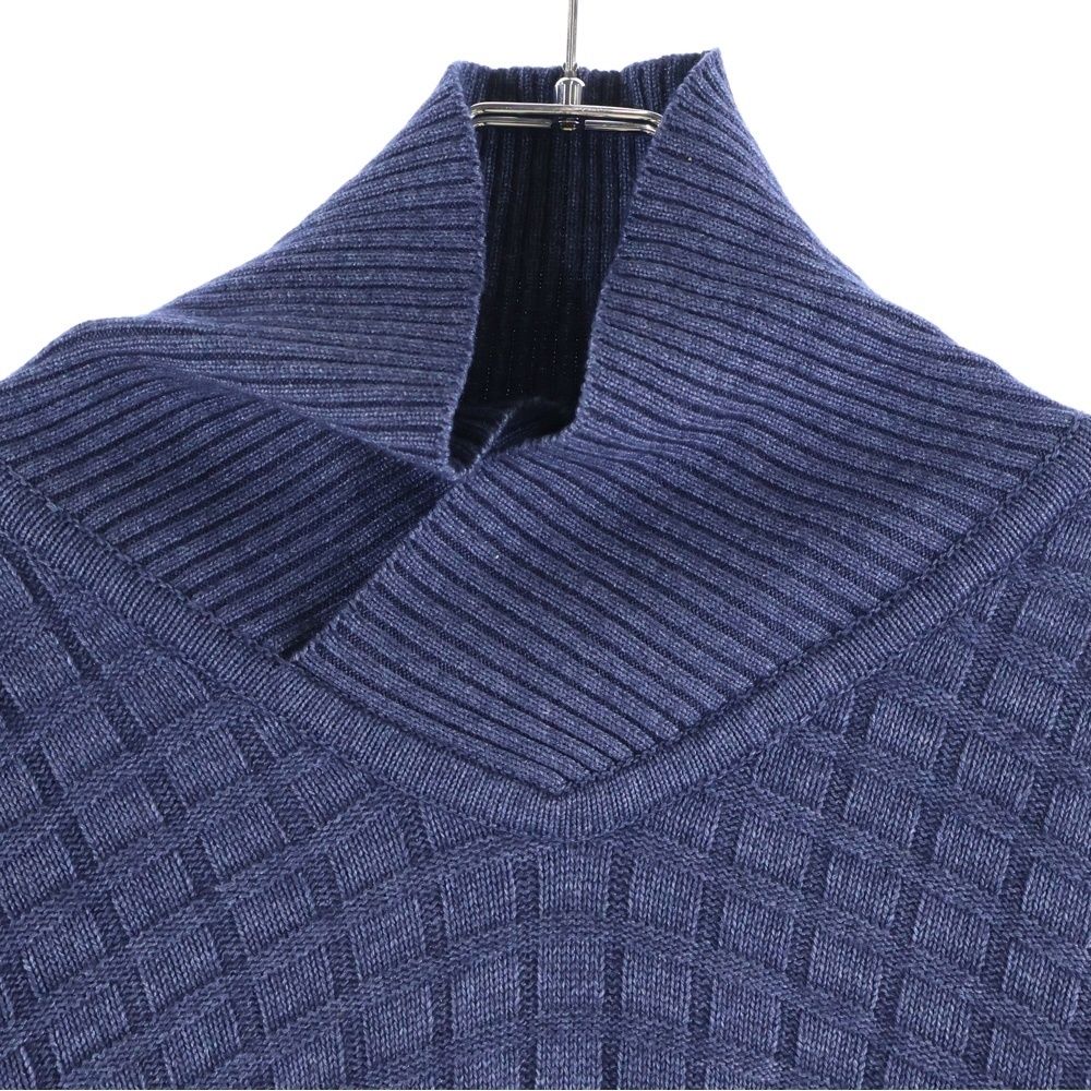 dunhill (ダンヒル) タートルネック カシミヤニットセーター ブルー