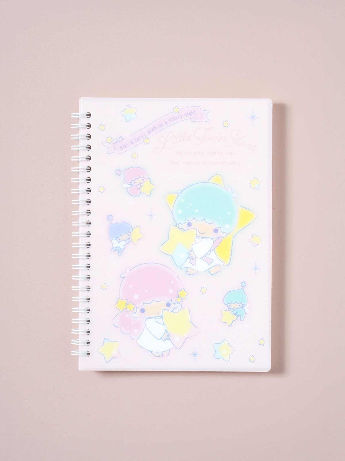 新品　未使用　キキララ　リングノート　ノートメモリー リトルツインスターズ - キキララ リトルツインスターズ クマウサ