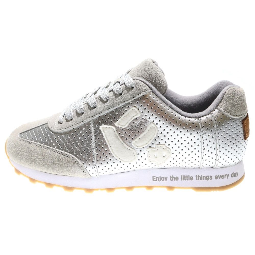 Sangacio (サンガッチョ) ×Wako'sRoom ワコズルーム にゅ～ず ローカットスニーカー US6/24.0cm シルバー レディース