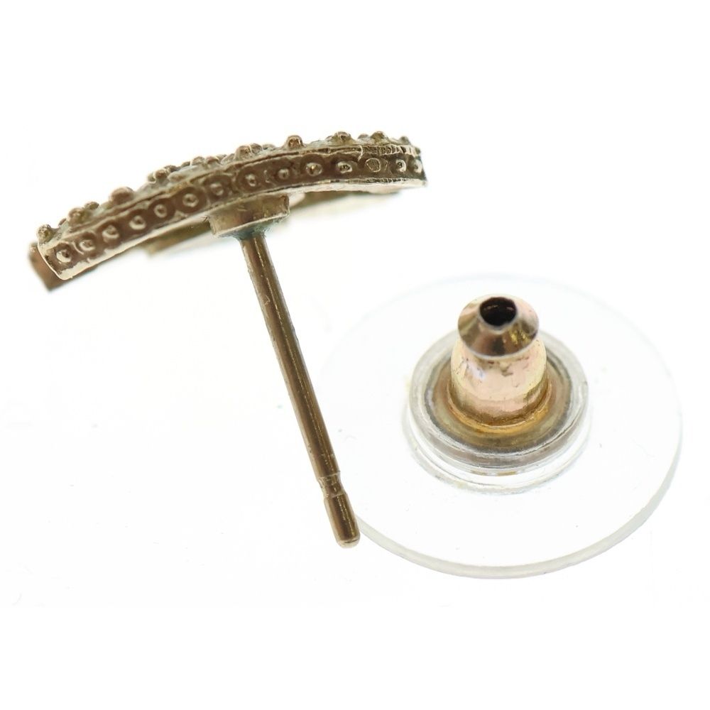  CHANEL シャネル ピアス ココマーク ゴールド ラインストーン GP その他 ヘアアクセサリー