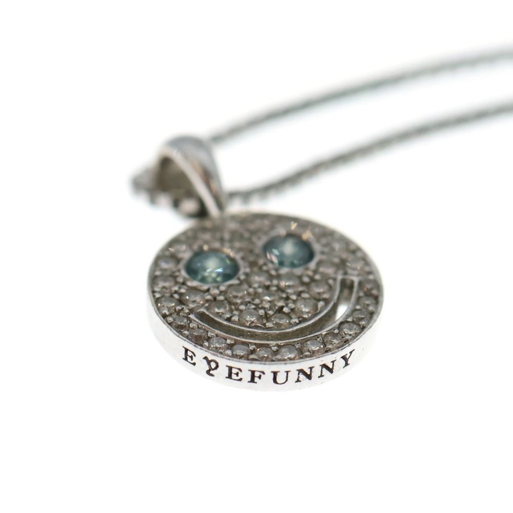 EYEFUNNY (アイファニー) スマイル ダイヤ ブルーダイヤネックレス