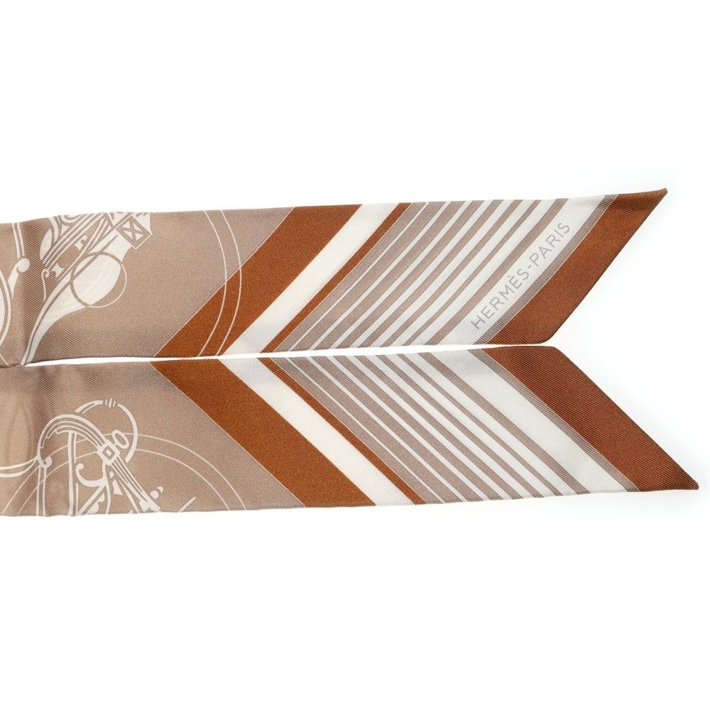 HERMES (エルメス) ツイリー EX-LIBRIS エクスリブリス シルクスカーフ