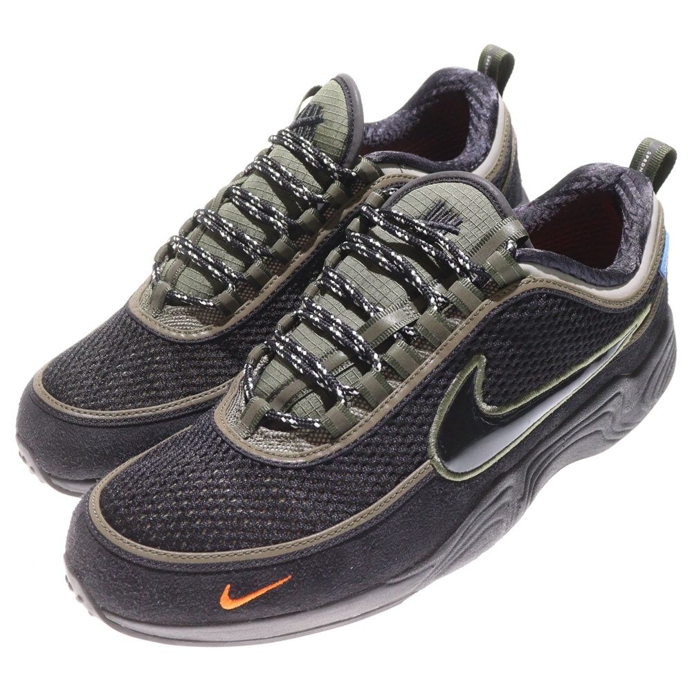 Nike Spiridon Undefeatedスニーカー ブラック/オリーブ NIKE (ナイキ) ×UNDEFEATED AIR ZOOM SPIRIDON アンディフィーテッド