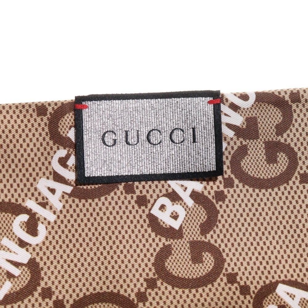  GUCCI グッチ バレンシアガ ザ ハッカー プロジェクト マキシGG プリント シルク ネックボウ ネクタイ ベージュ 676777 その他 その他