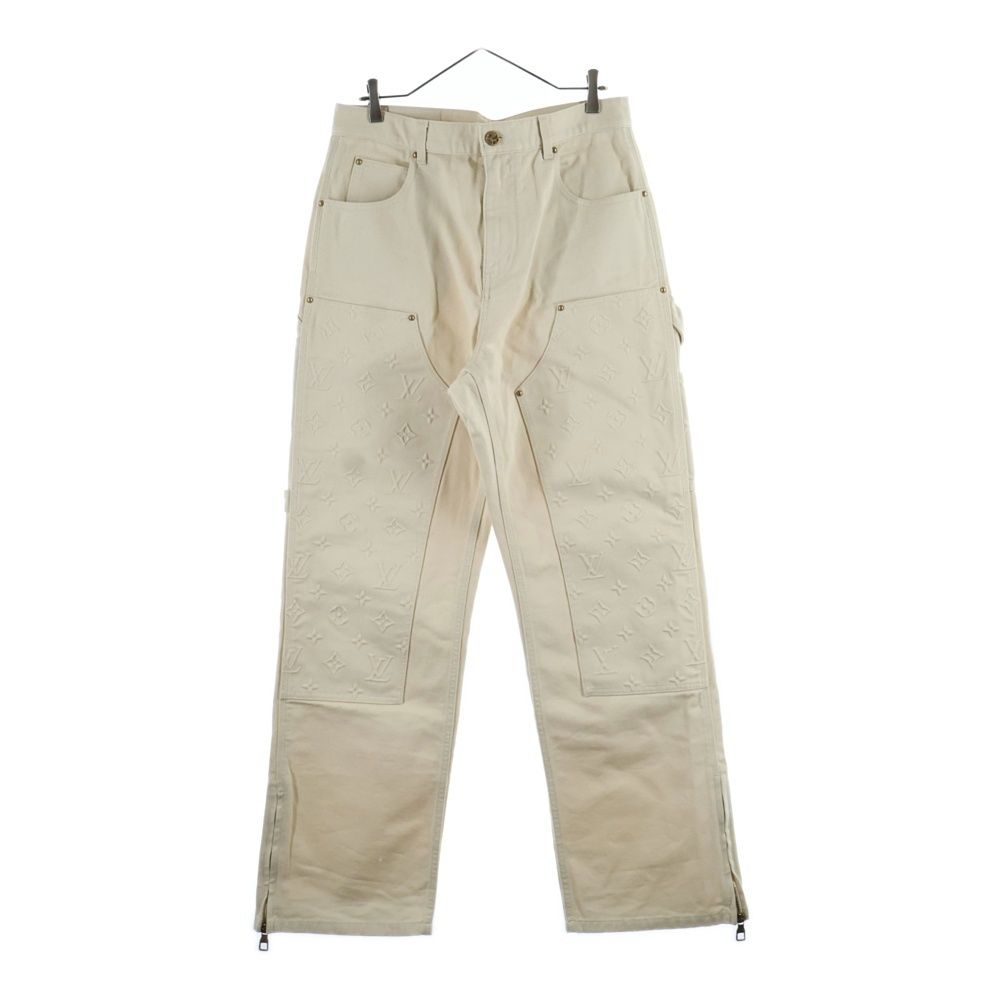 LOUIS VUITTON ルイヴィトン 23 SS Monogram Carpenter Long Pants モノグラムカーペンターパンツ RM 231 Q TZ 0 HOD 45 W アイボリーホワイト