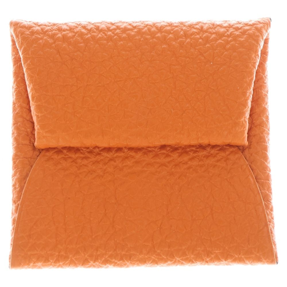 HERMES (エルメス) バスティア コインケース 小物入れ オレンジ系 トゴ