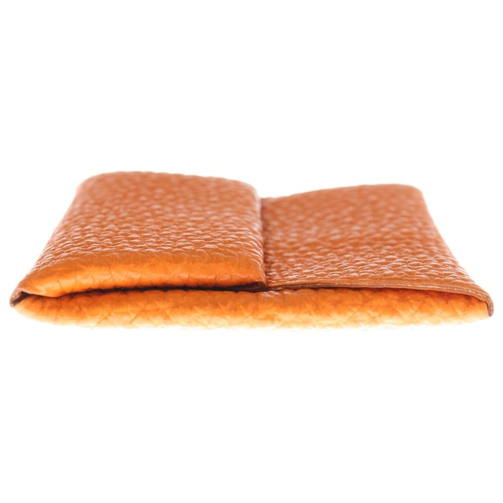 HERMES (エルメス) バスティア コインケース 小物入れ オレンジ系 トゴ