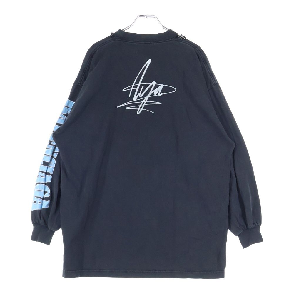 バレンシアガ Music Aya Nakamura Merch Long-Sleeve T-Shirt Oversized アヤナカムラ オーバーサイズ ロングスリーブ長袖Tシャツ ブラック 693950 TMV 86