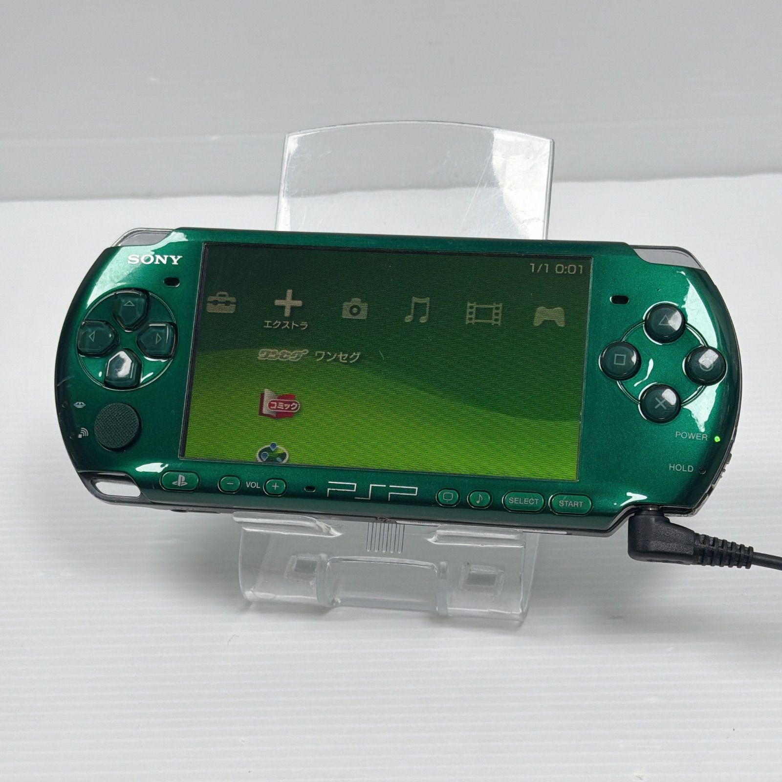 PSP 3000 スピリティッドグリーン FW 6.60 前期型モデル ソニー プレイステーション ポータブル SONY PlayStation Portable