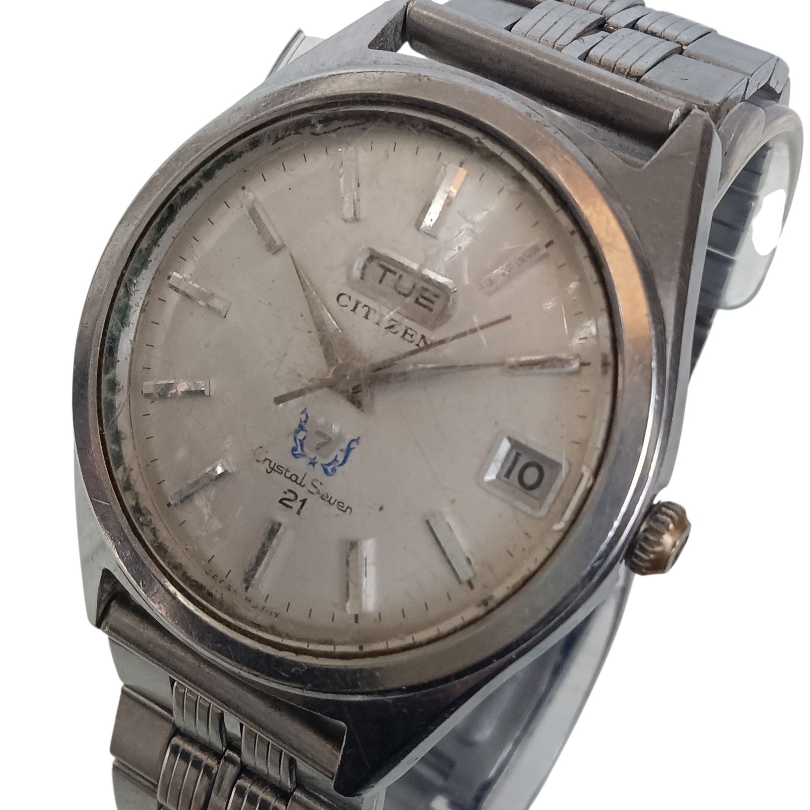 稼働 良品】1206-5 CITIZEN CrystalSeven シチズン クリスタルセブン 