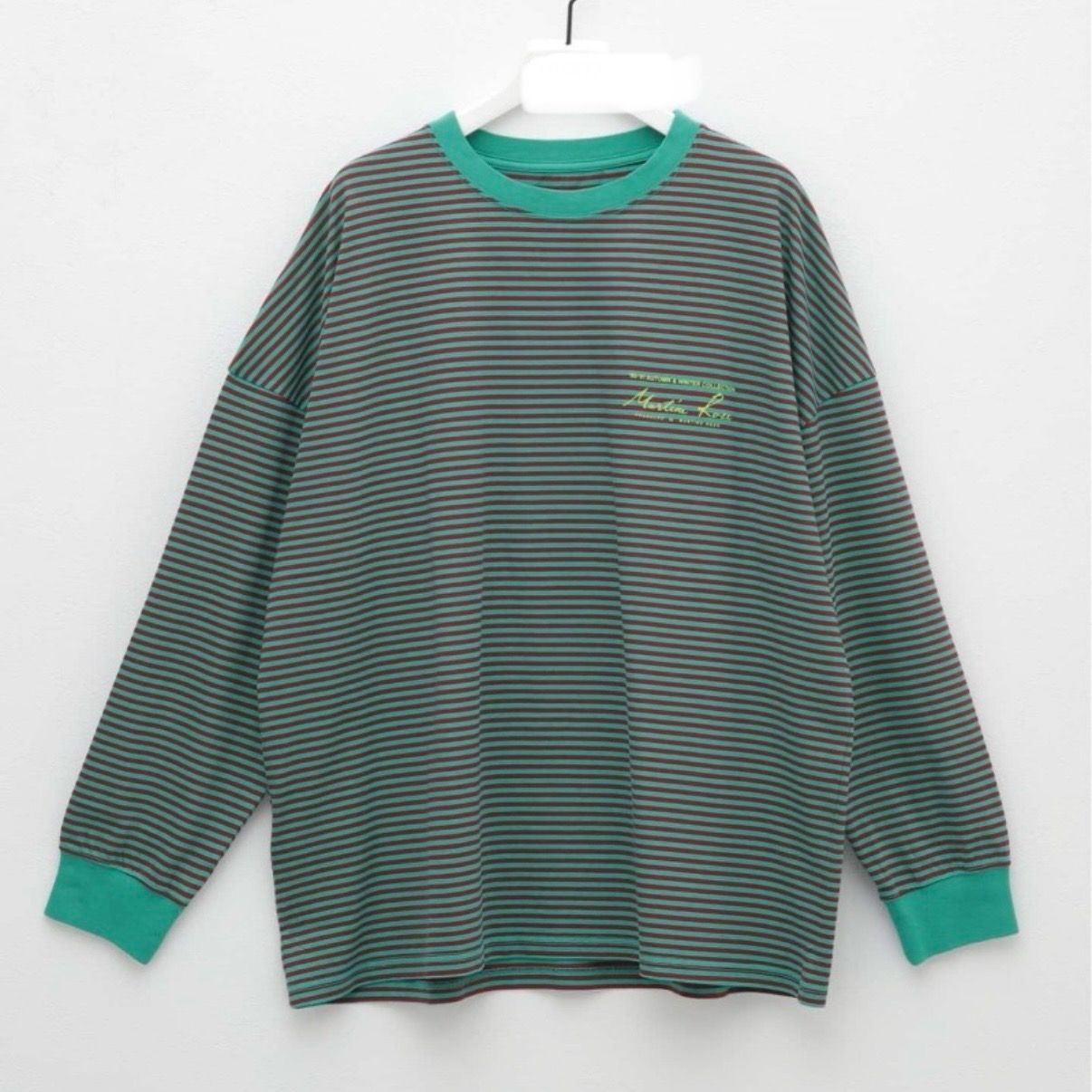 MARTINEROSE OVERSIZED LS T-SH マーティンローズ ボーダーロンT