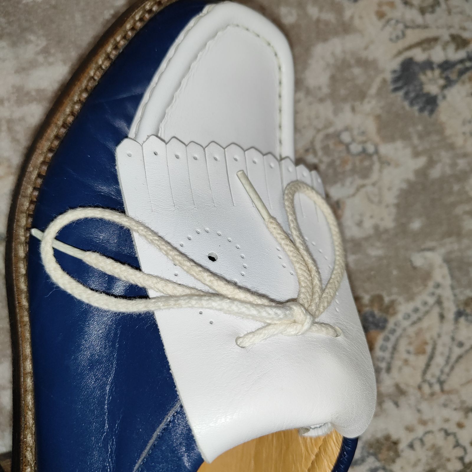バレンシアガ スポーツ フリンジ付き ゴルフシューズ 白 レザー 24.5 BALENCIAGA GOLF CLUB バレンシアガ ゴルフクラブ 【サイズ】 24cm